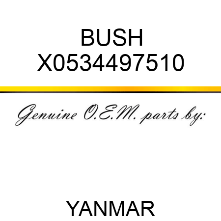 BUSH X0534497510