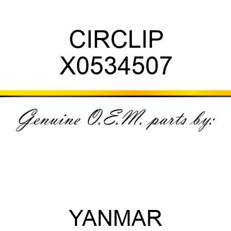 CIRCLIP X0534507