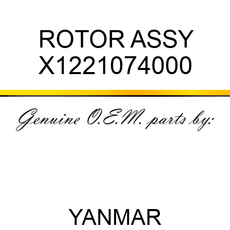 ROTOR ASSY X1221074000