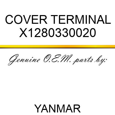 COVER, TERMINAL X1280330020