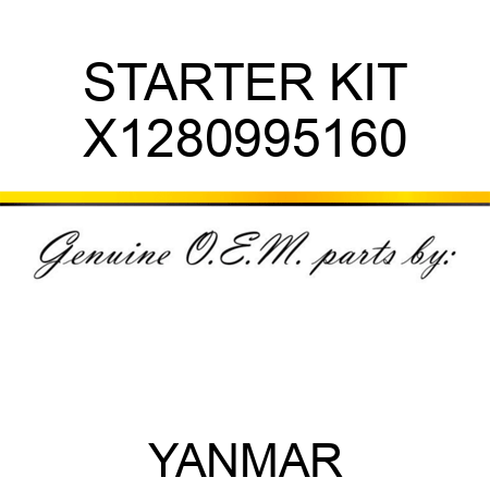 STARTER KIT X1280995160