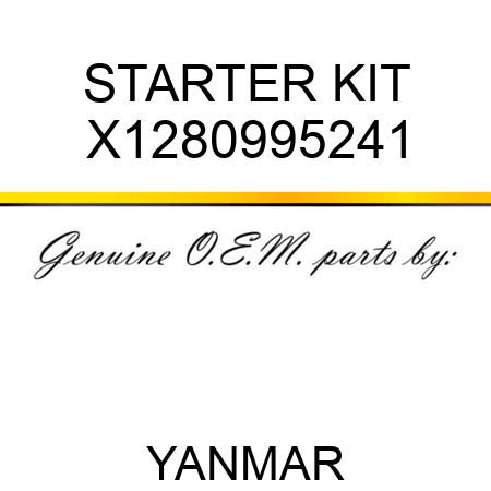 STARTER KIT X1280995241