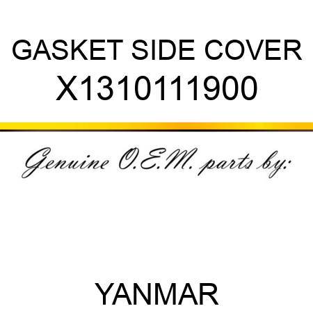 GASKET, SIDE COVER X1310111900