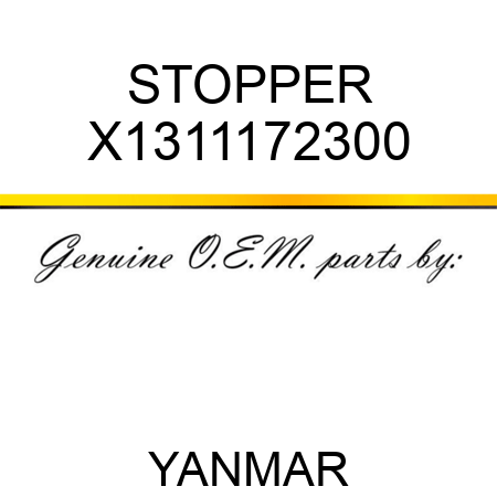 STOPPER X1311172300