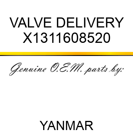 VALVE, DELIVERY X1311608520