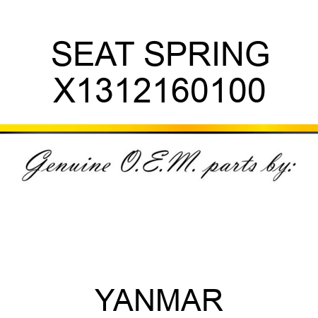 SEAT, SPRING X1312160100