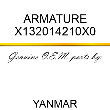 ARMATURE X132014210X0