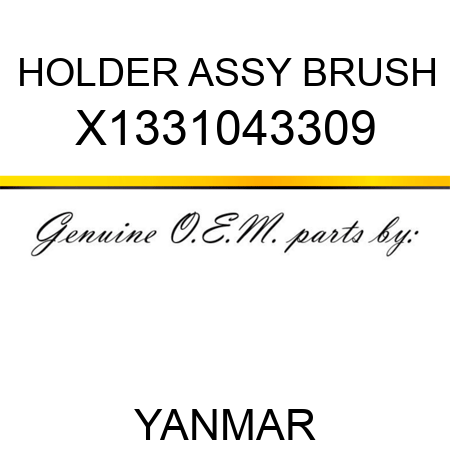 HOLDER ASSY, BRUSH X1331043309