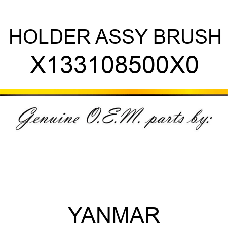 HOLDER ASSY, BRUSH X133108500X0