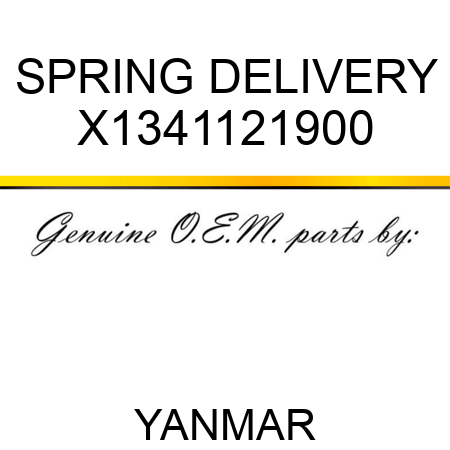 SPRING, DELIVERY X1341121900