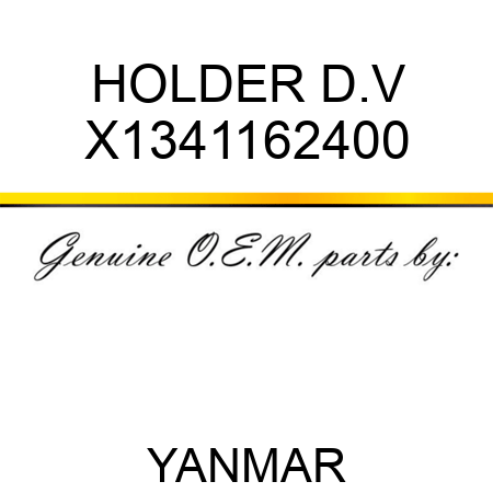 HOLDER, D.V X1341162400