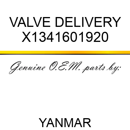 VALVE, DELIVERY X1341601920