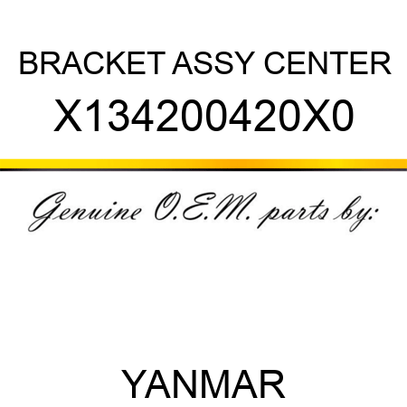 BRACKET ASSY, CENTER X134200420X0