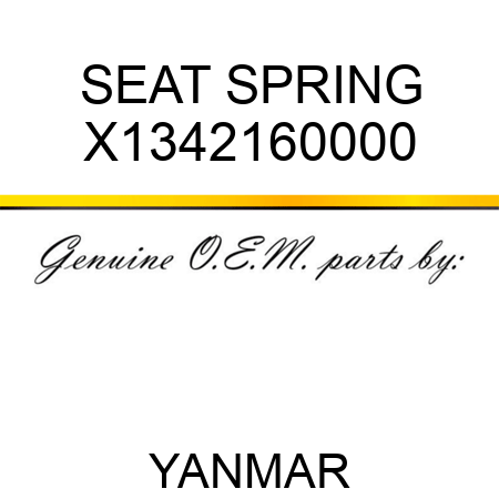 SEAT, SPRING X1342160000