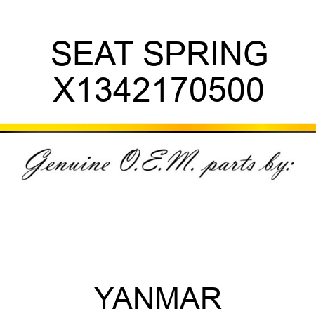 SEAT, SPRING X1342170500