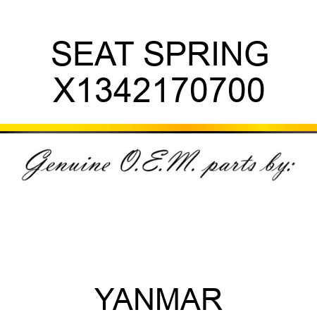 SEAT, SPRING X1342170700