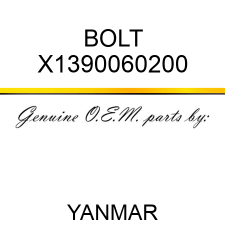 BOLT X1390060200