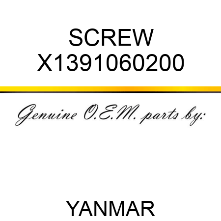 SCREW X1391060200