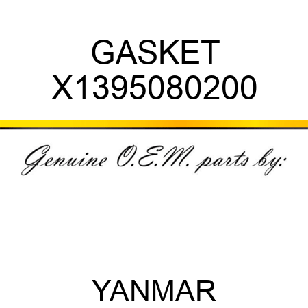 GASKET X1395080200