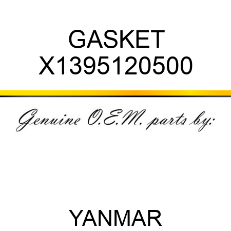 GASKET X1395120500