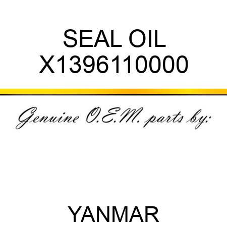 SEAL, OIL X1396110000