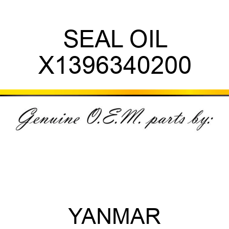 SEAL, OIL X1396340200