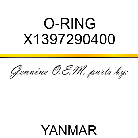 O-RING X1397290400