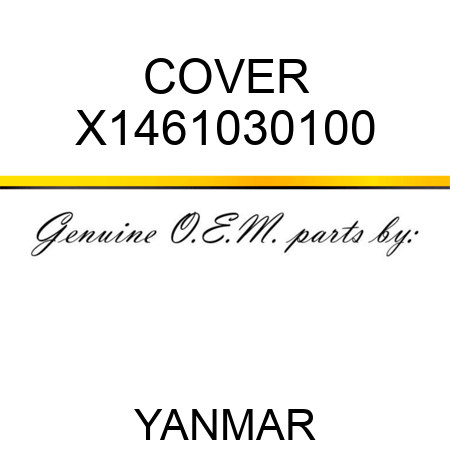 COVER X1461030100