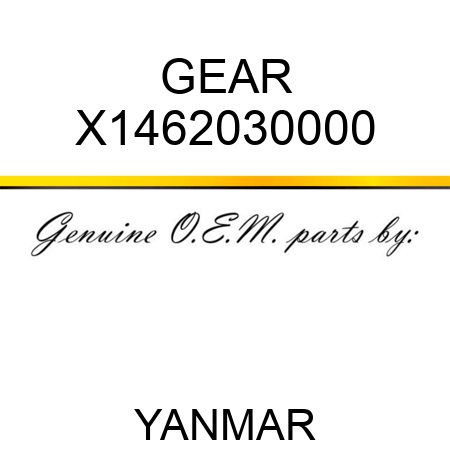 GEAR X1462030000