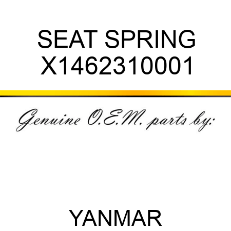 SEAT, SPRING X1462310001