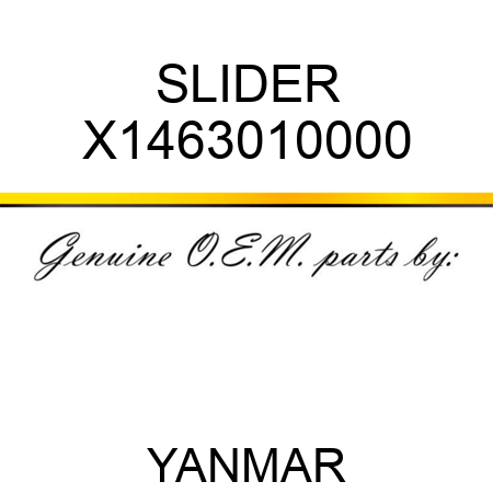 SLIDER X1463010000