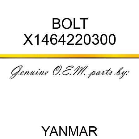 BOLT X1464220300