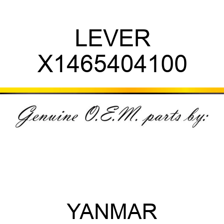 LEVER X1465404100