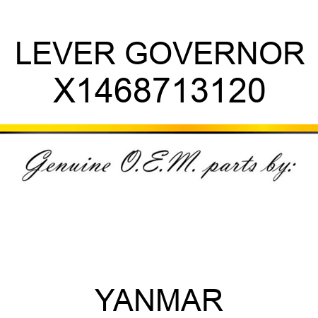 LEVER, GOVERNOR X1468713120