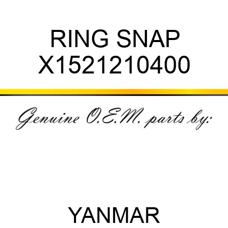 RING, SNAP X1521210400