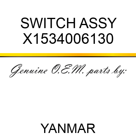 SWITCH ASSY X1534006130