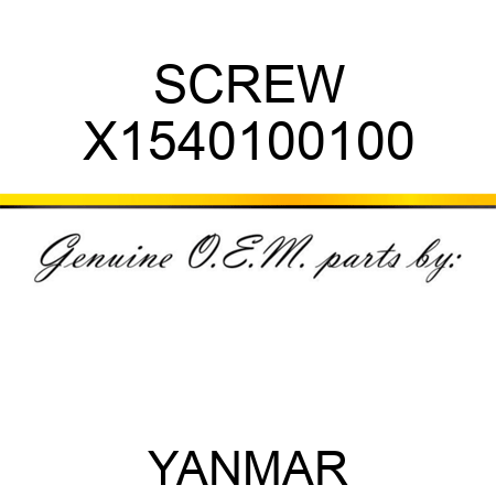 SCREW X1540100100