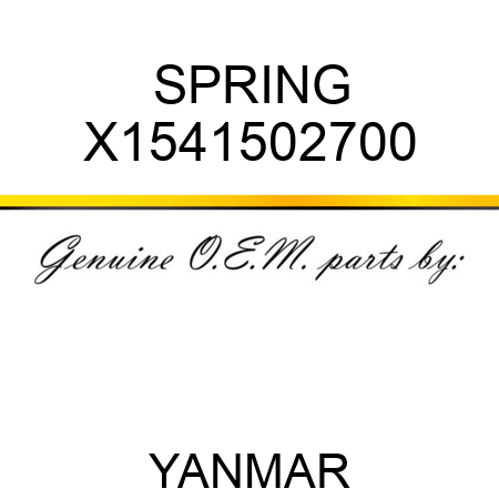 SPRING X1541502700