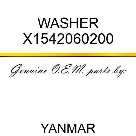 WASHER X1542060200