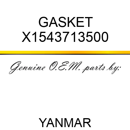 GASKET X1543713500