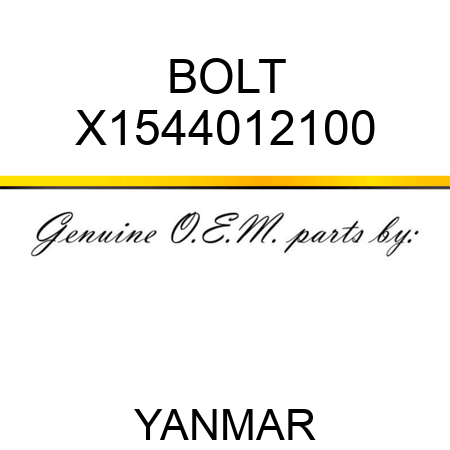 BOLT X1544012100