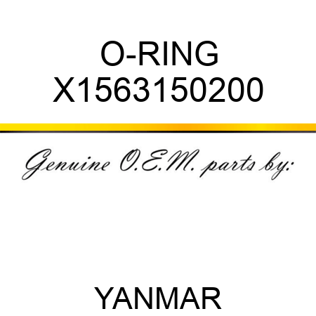 O-RING X1563150200