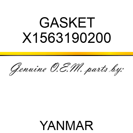 GASKET X1563190200