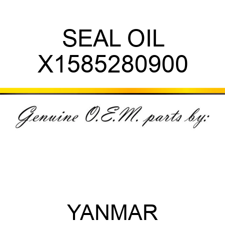 SEAL, OIL X1585280900