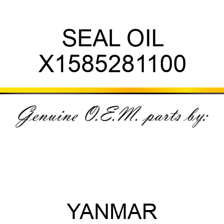 SEAL, OIL X1585281100