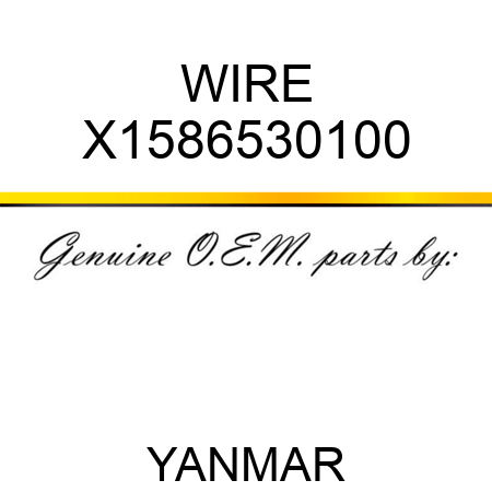 WIRE X1586530100