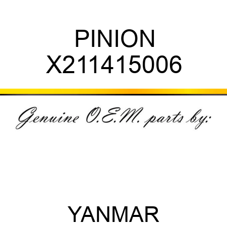 PINION X211415006