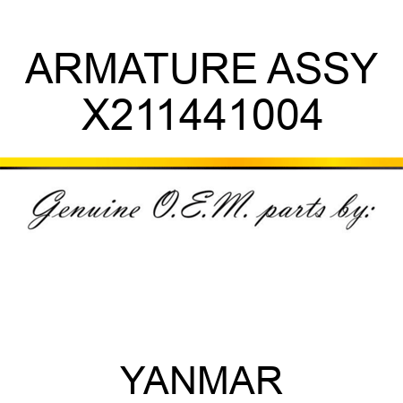 ARMATURE ASSY X211441004