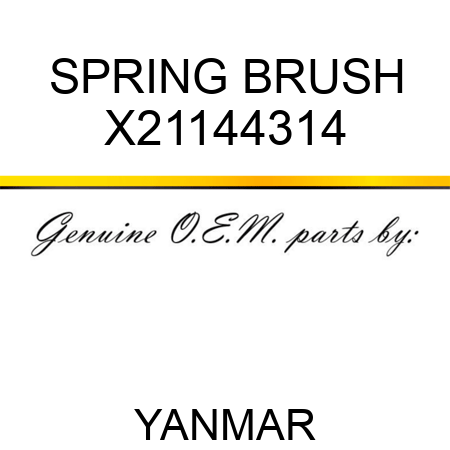 SPRING, BRUSH X21144314