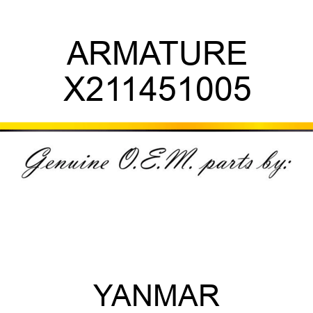 ARMATURE X211451005